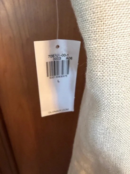 Old Navy Neutral Linen Square-Neck Midi Tank Dress - Picture 6 of 8